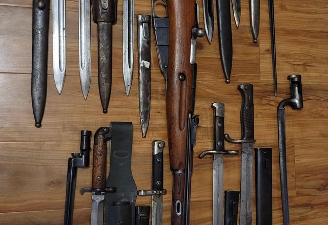 A large collection displayed on a wall