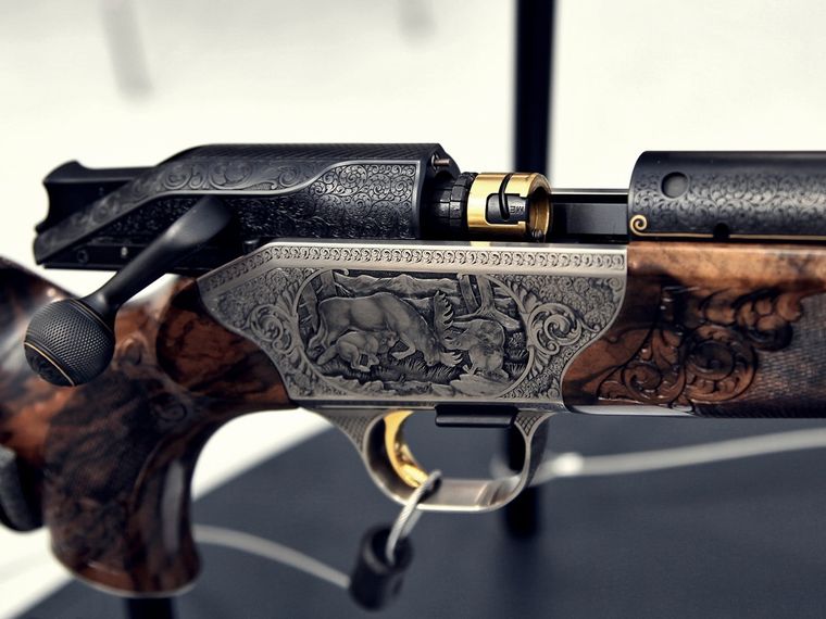 Close-up of a bolt action