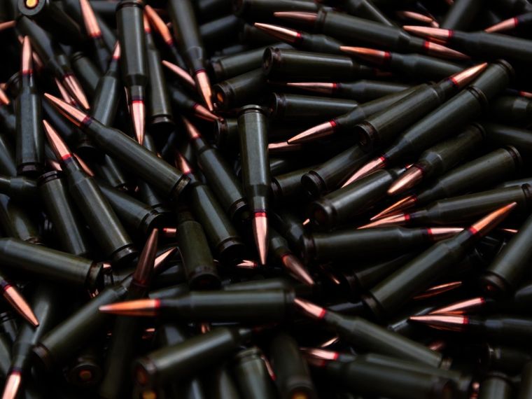 Collectable ammunition laid out